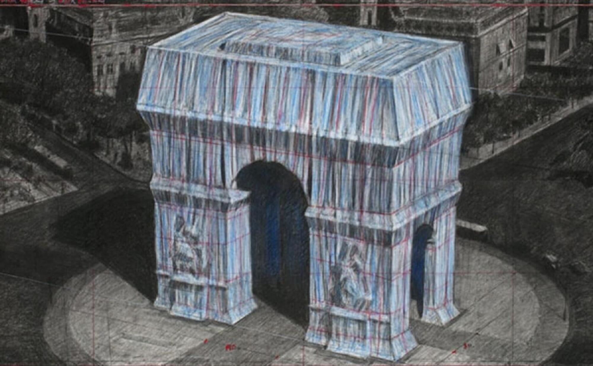 Wrapped Arc de Triomphe, Parigi, 2020