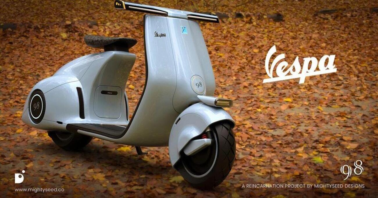 Tra futuro e passato: Vespa 98 Electric Concept VS &quot;Vespizzatevi!&quot;