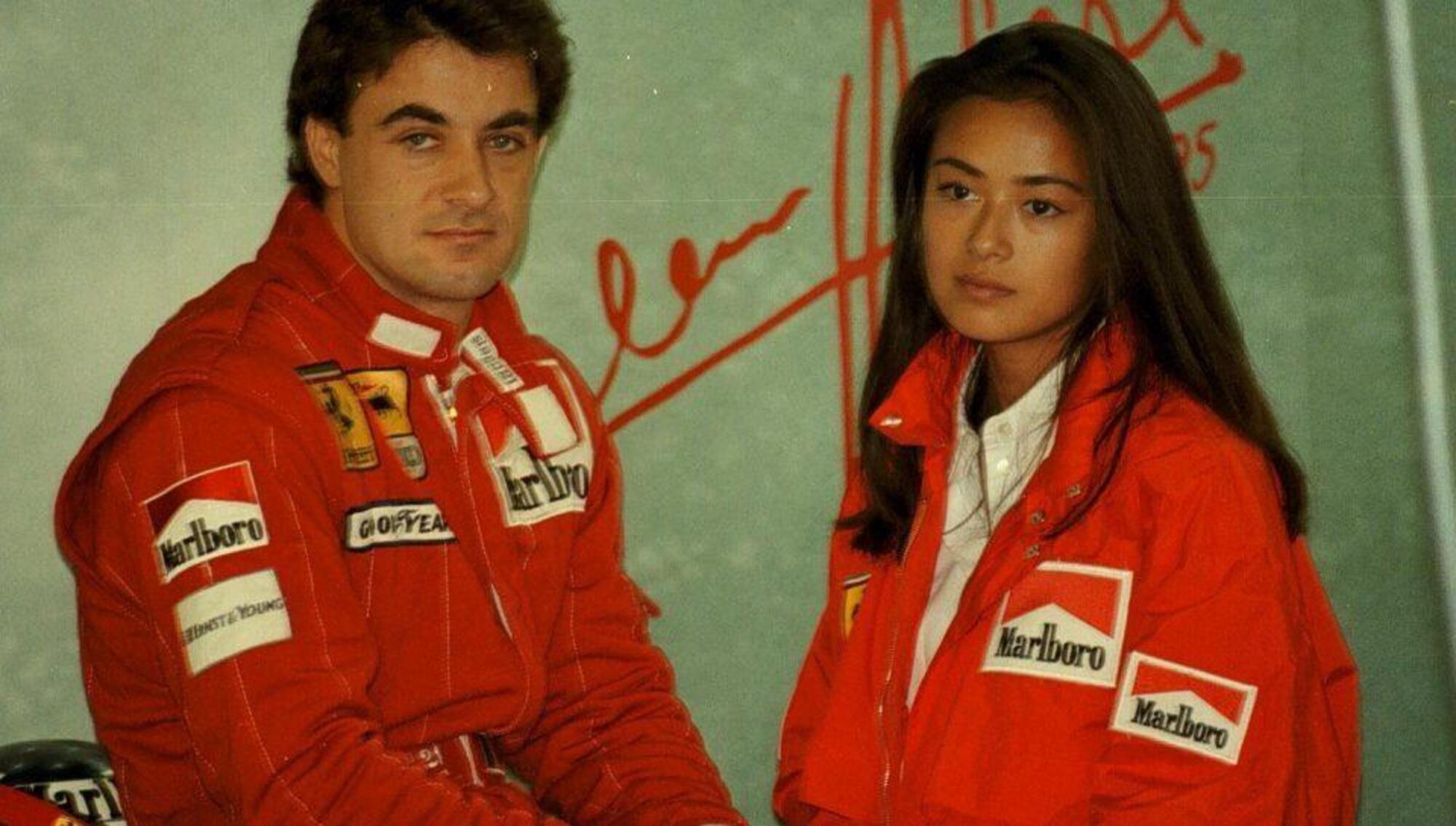 Jean Alesi e la moglie Kumiko Gotō