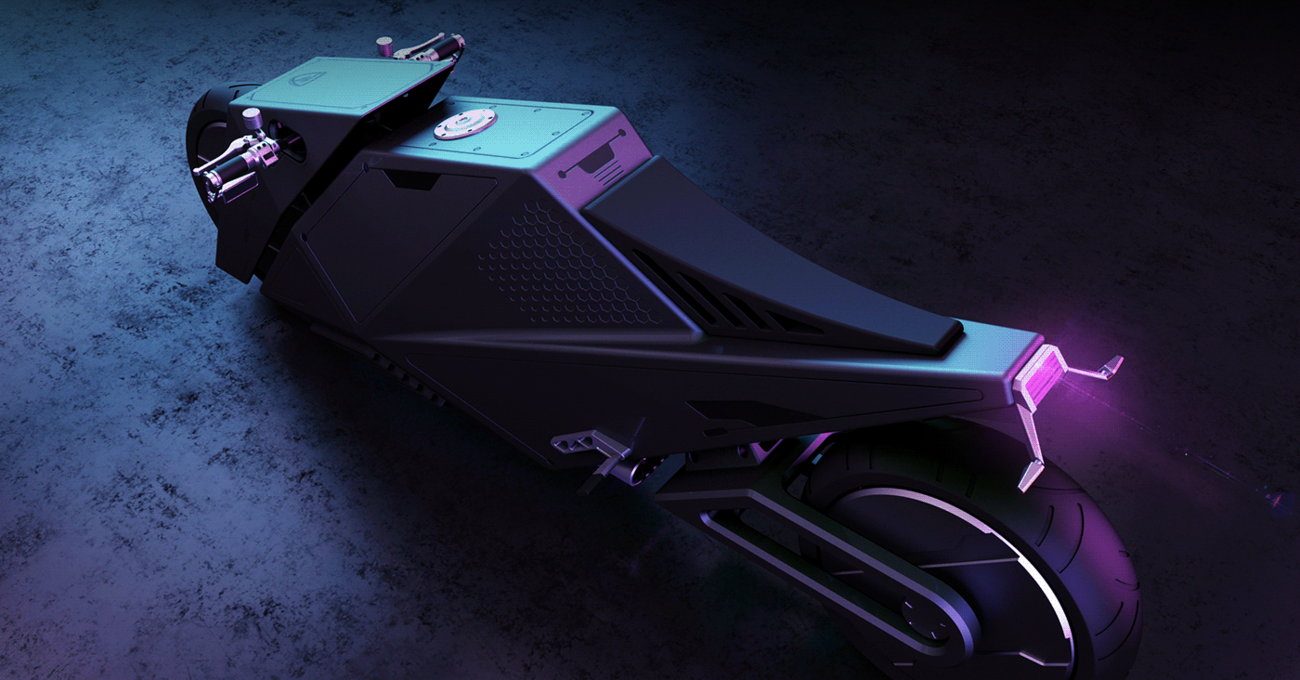 Hyper Cyber 2080: la moto venuta dal futuro per piegare su Marte