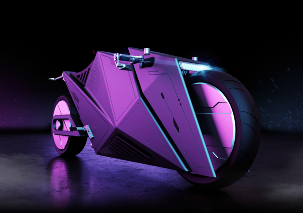 Hyper Cyber 2080: la moto venuta dal futuro per piegare su Marte