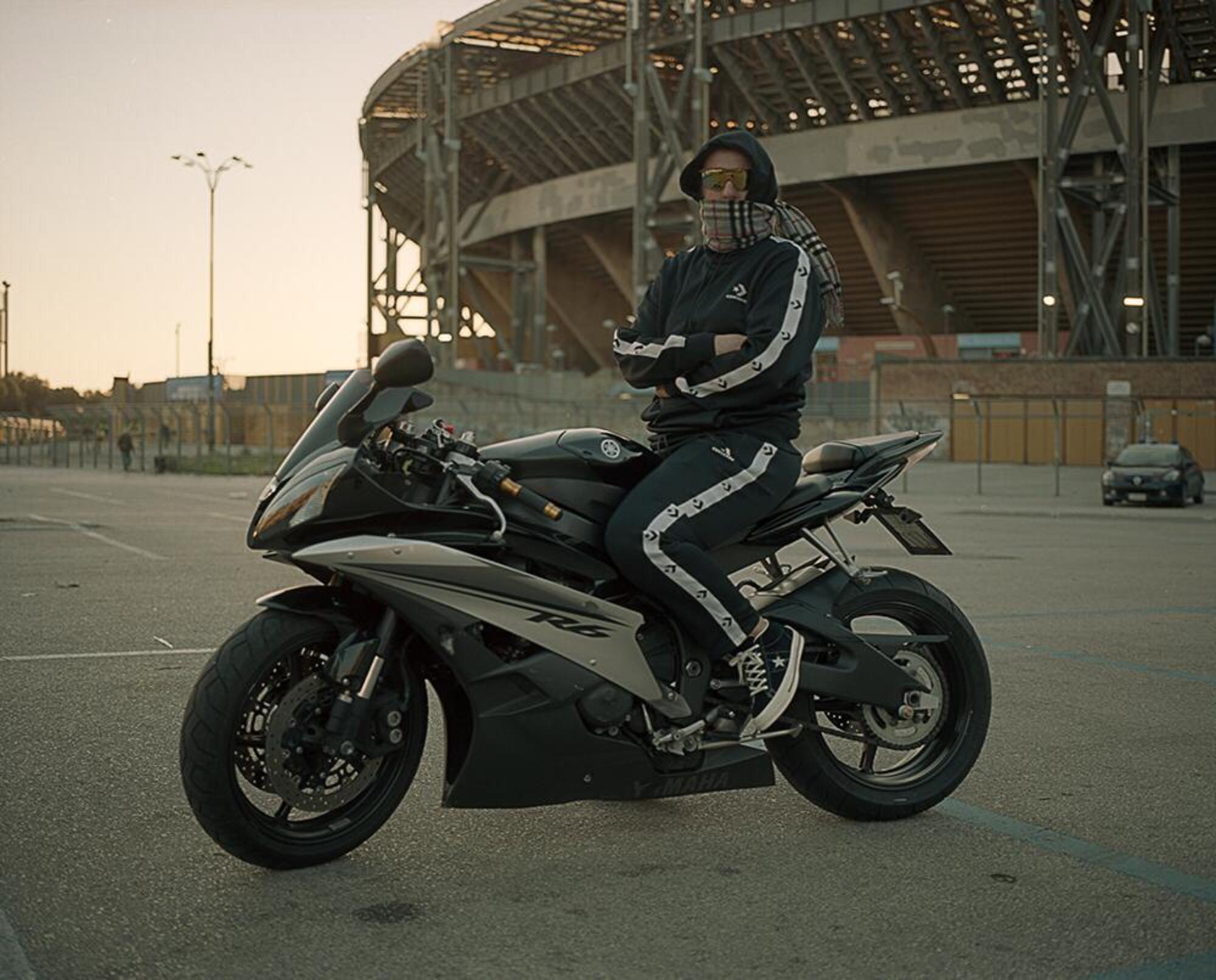 Glauco Canalis - Ragazza su R6, dal set di Liberato, Stadio San Paolo, Napoli, 2018