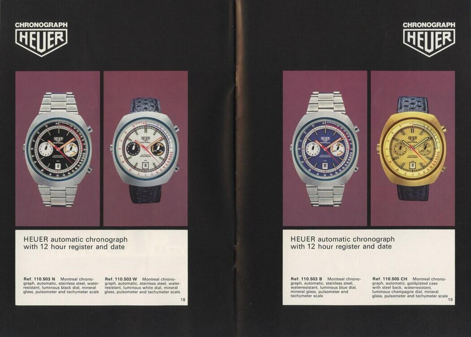 tag heuer montreal 1972 2020 catalogo