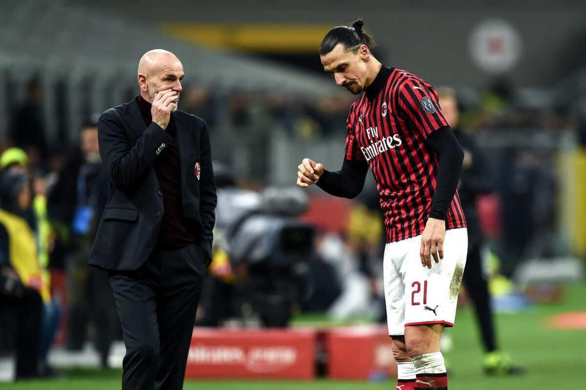 Stefano Pioli Zlatan Ibrahimovic