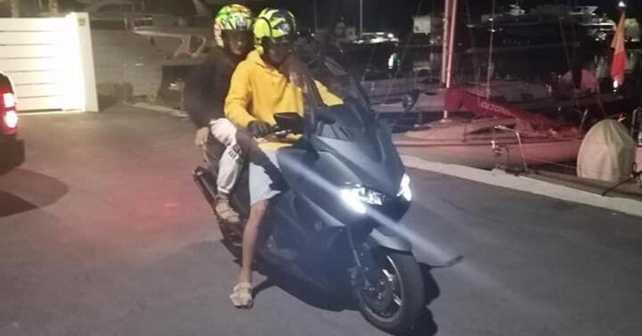 Valentino Rossi torna per un giorno da Francesca: barca e T-Max per dimenticare lo spavento  [VIDEO]