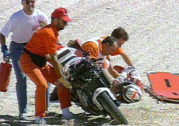 28 anni fa l&#039;incidente di Wayne Rainey a Misano: in quei video onboard la storia di una leggenda