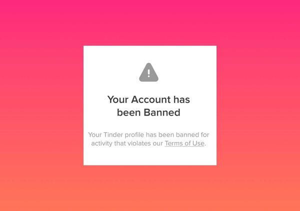 Tinder mi ha bloccato per sempre per colpa di una segnalazione falsa