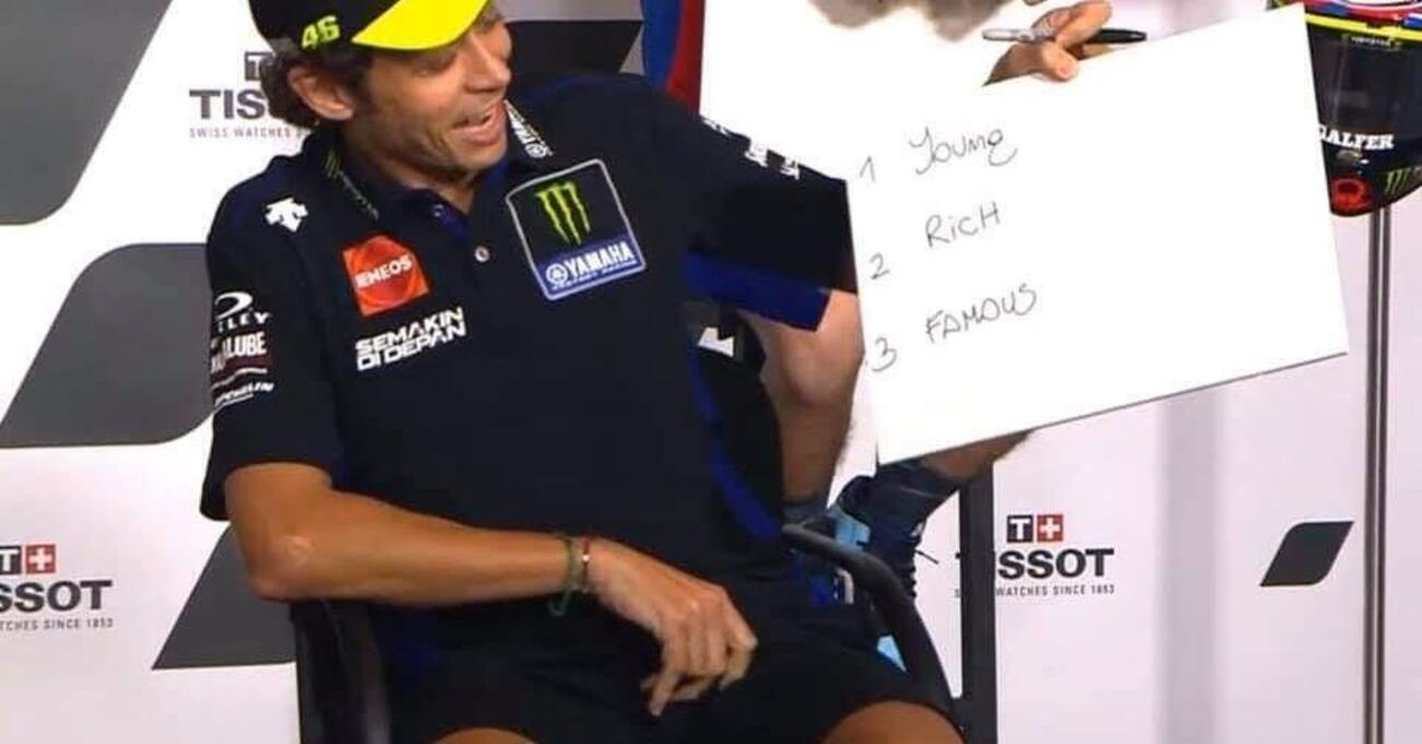 Franco Morbidelli e Valentino Rossi danno spettacolo pure in conferenza stampa