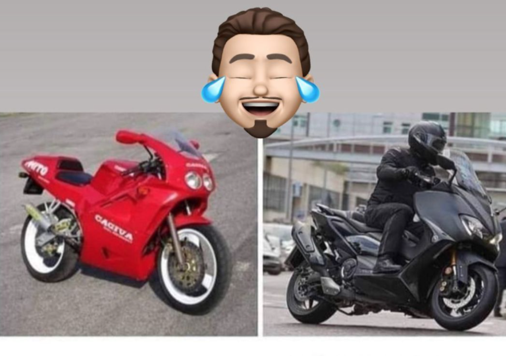 Jorge Lorenzo: sfott&ograve; a T-Max e T-Maxisti (e pure a Yamaha?) su Instagram. Meglio la Cagiva Mito!