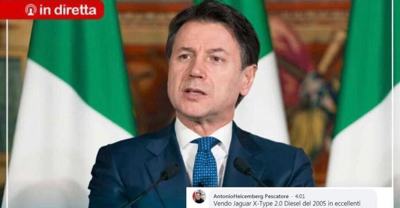 Dirette di Conte come Telemarket. Tra i commenti si vende di tutto: da una Jaguar a una capra tibetana