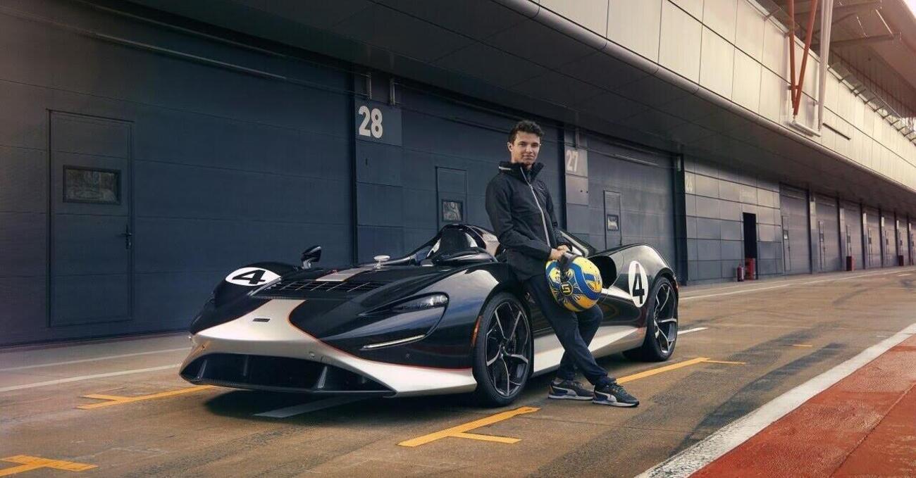 Elva e Lando: Norris innamorato della nuova McLaren 