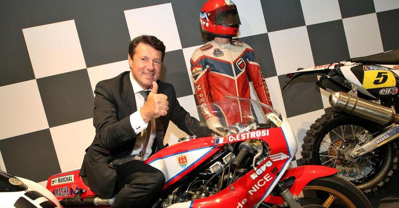 Il Sindaco di Nizza a fianco di Macron, Christian Estrosi, era un pilota di MotoGP