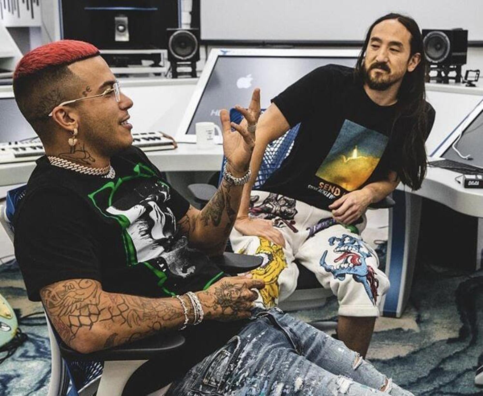 Sfera Ebbasta Steve Aoki