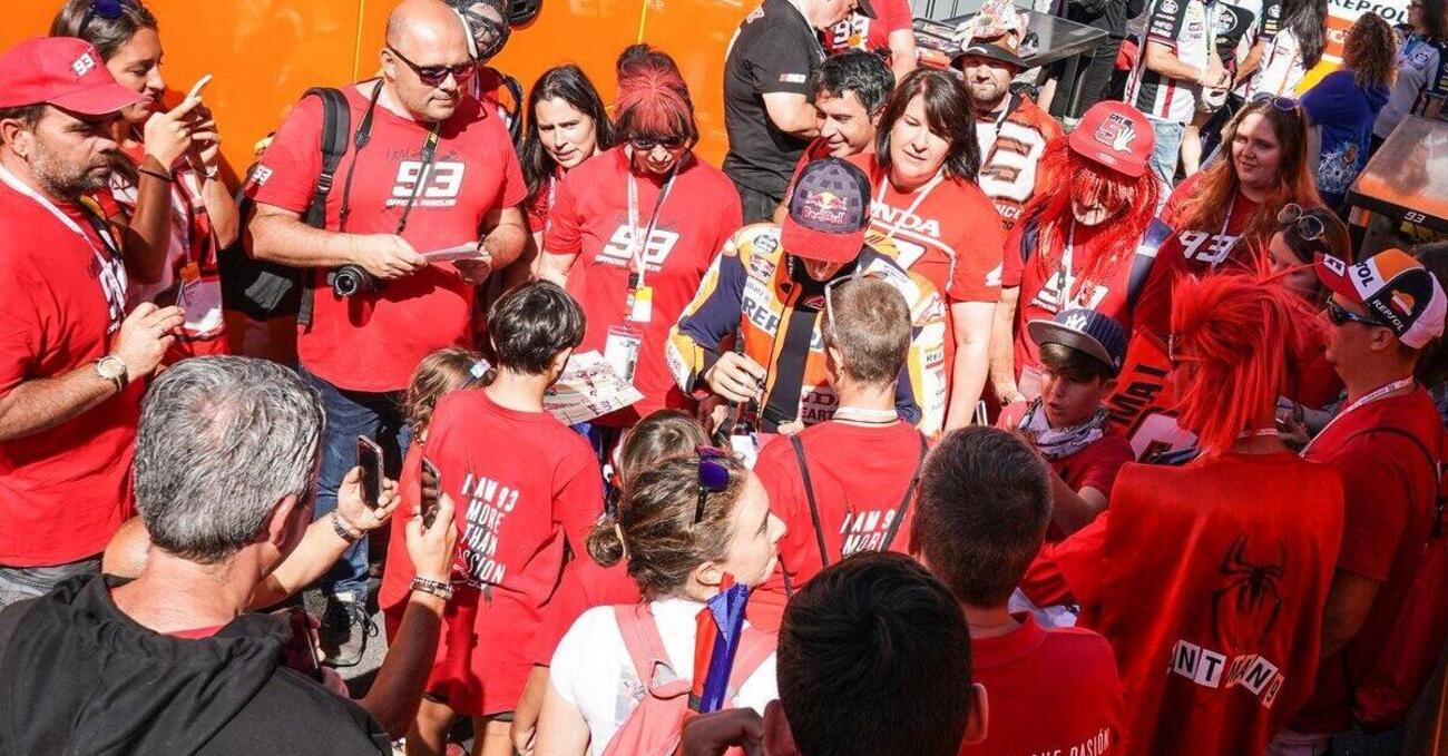 Marc Marquez: rimborso per l&rsquo;assenza e per il Covid19, rinnovo gratuito al fanclub