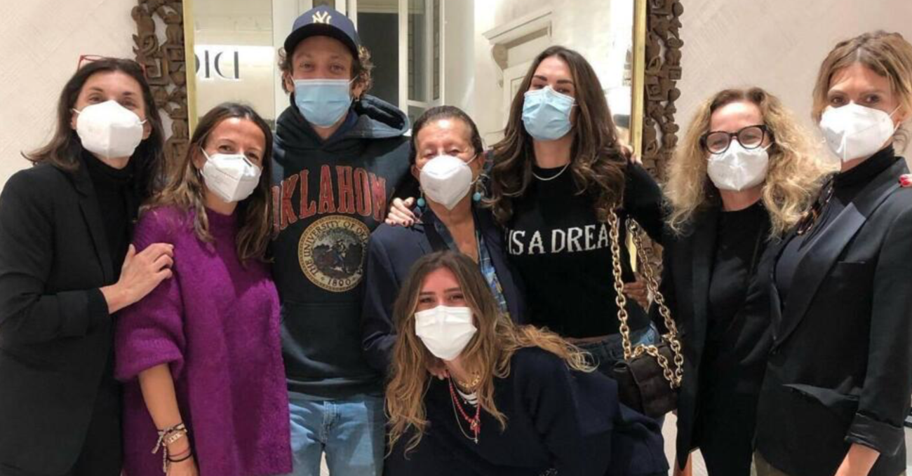 Valentino e Francesca, prima uscita pubblica post Covid 