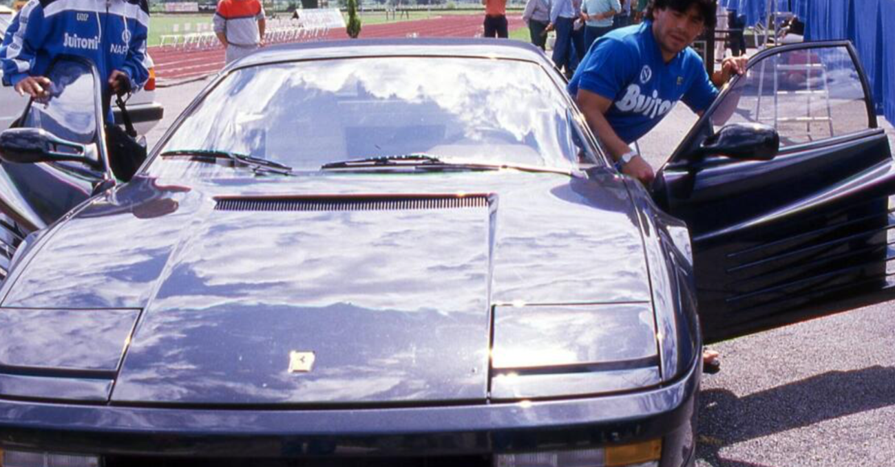 Addio Maradona, tutte le auto del Pibe de Oro