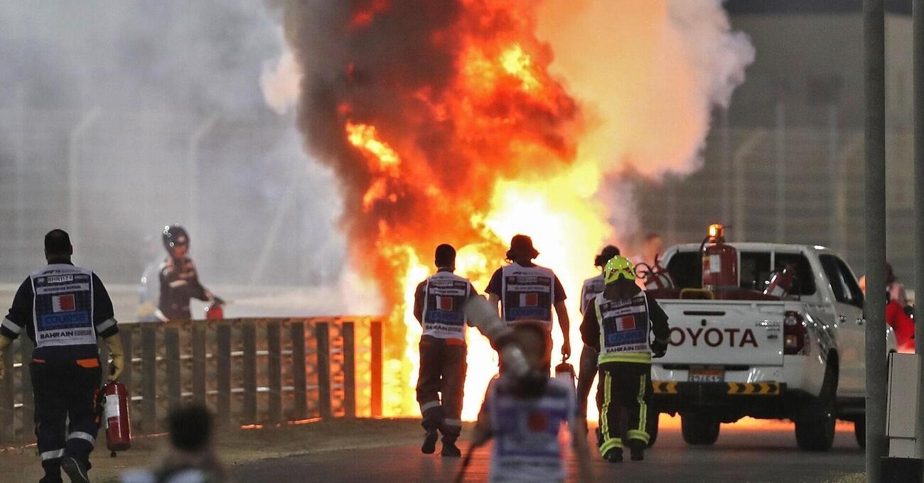 Hamilton commenta l&#039;incidente di Grosjean: &quot;il rischio che ci prendiamo non &egrave; uno scherzo&quot;