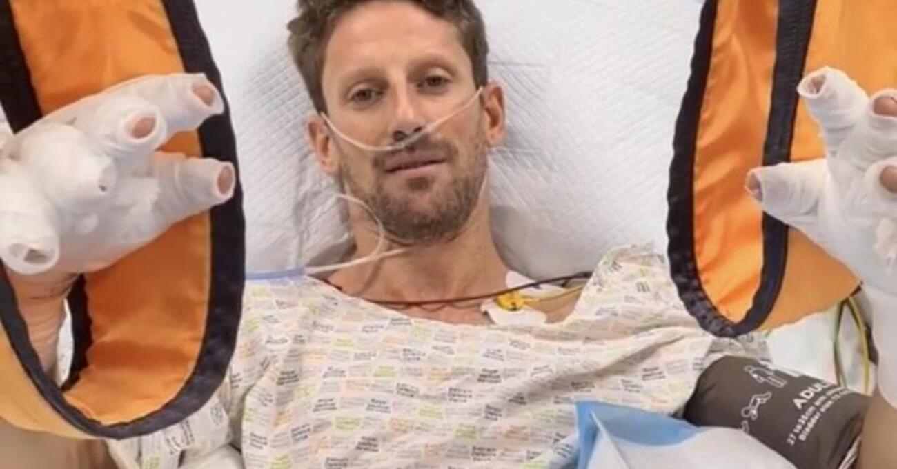 Le prime parole di Grosjean dopo l&#039;incidente: &quot;Anni fa ero contrario all&#039;Halo ma senza quello oggi non sarei qui&quot; 