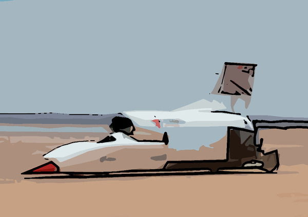 Un&#039;auto a forma di razzo &egrave; in vendita a 11 milioni di dollari e fa i 1.600 km/h (forse)