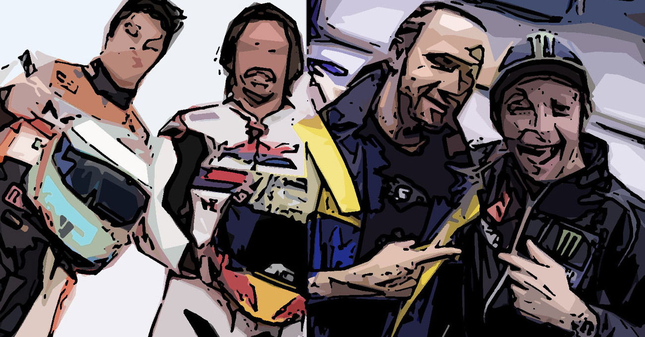 Hamilton come Alonso: &quot;Che paura guidare le moto di Rossi e Marquez&quot;