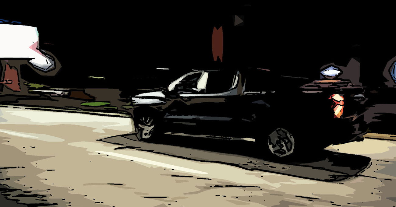 Il coprifuoco a Milano con un Chevrolet Silverado 
