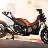 Il T-Max Hyper Modified realizzato da Roland Sands (quello vero), nel 2012