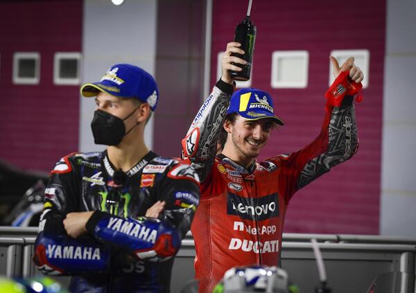 La sfida tra Bagnaia e Quartararo continua sui social (ma con buone maniere)