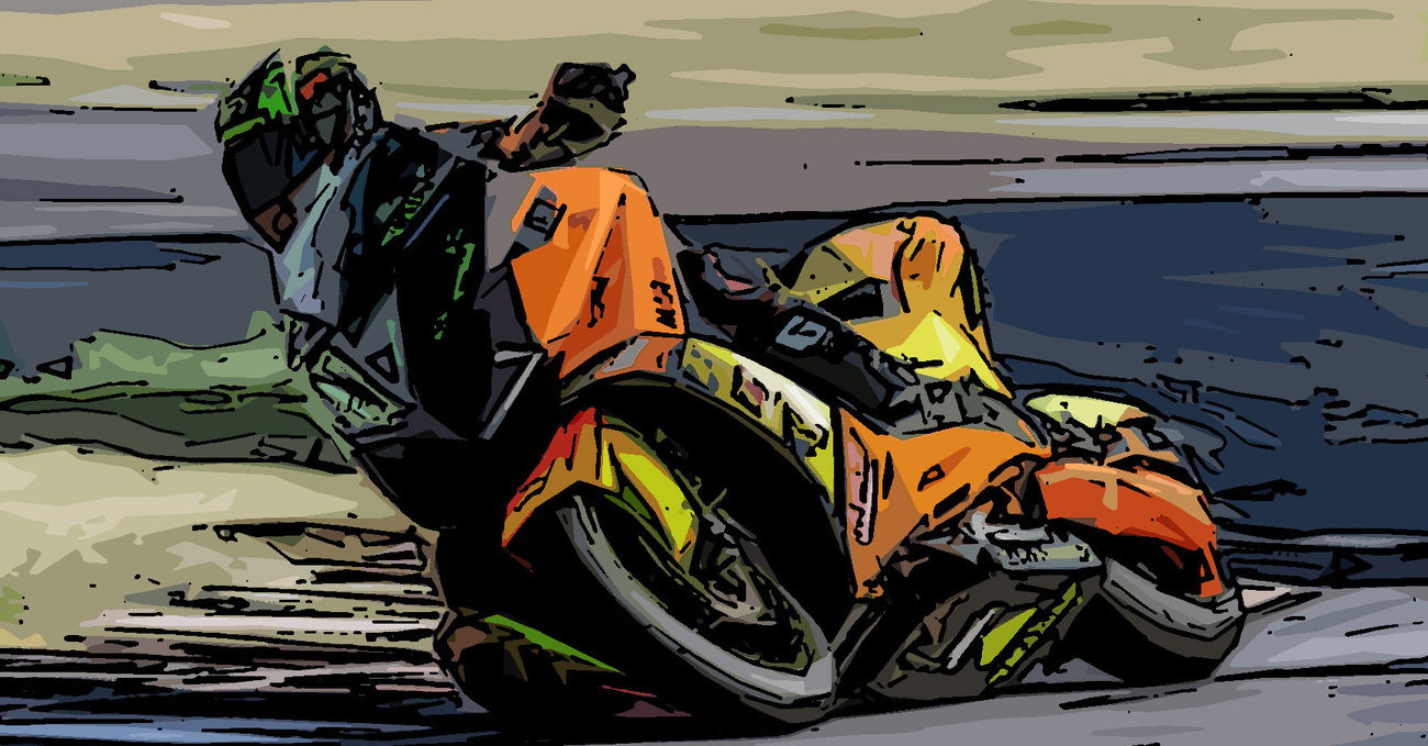 Luca Salvadori corre nel Trofeo Malossi con un Yamaha T-Max 560