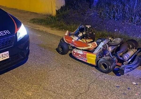 Guidava un go-kart su strada senza patente violando il coprifuoco, la multa dei record per Mirkart