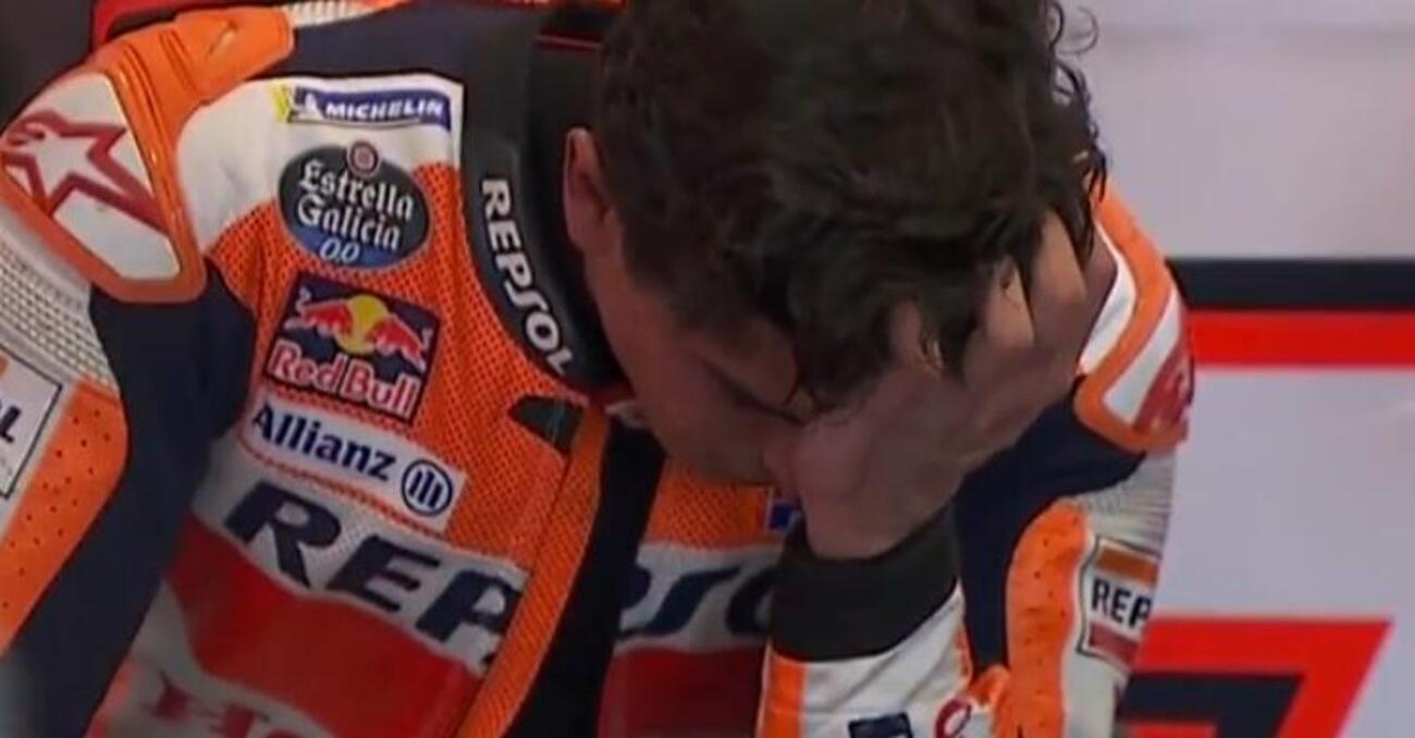 [VIDEO] Marquez piange ma se perder&agrave; il mondiale sar&agrave; colpa solo della sua Honda