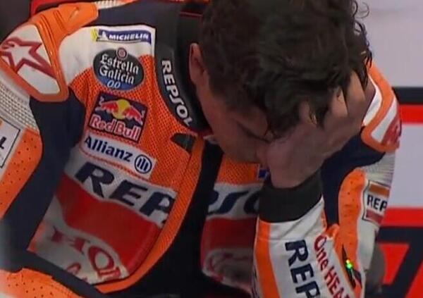 [VIDEO] Marquez piange ma se perder&agrave; il mondiale sar&agrave; colpa solo della sua Honda