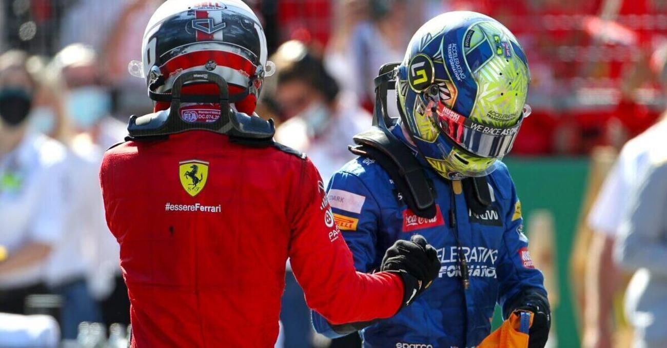 Lando Norris: &quot;Leclerc doveva superare Verstappen in ripartenza&quot; 