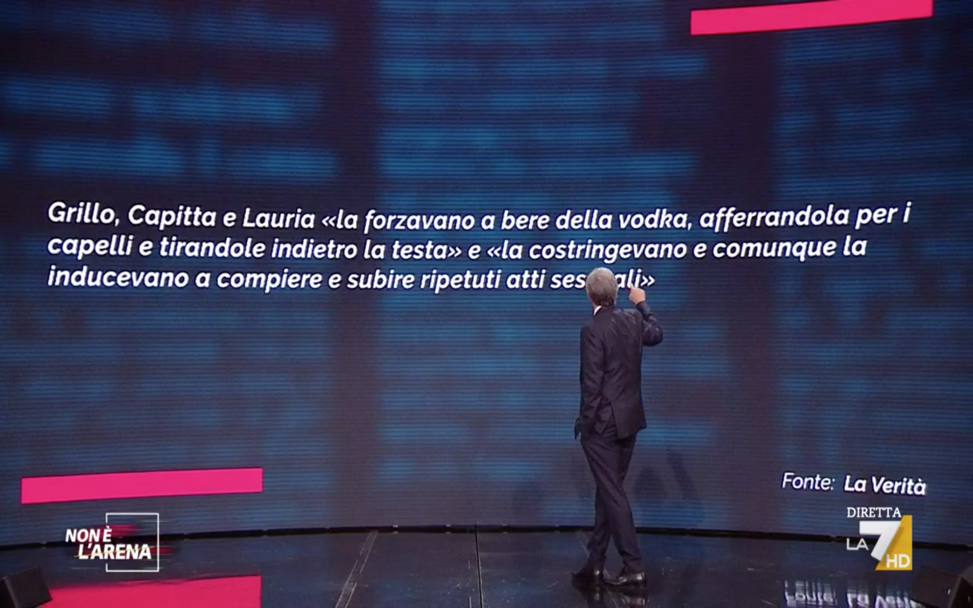 Caso Grillo Non è l'Arena 2