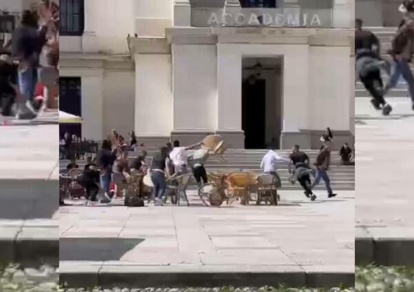 Spedizione punitiva al bar in pieno giorno: aggrediti tre giovani [VIDEO CHOC]