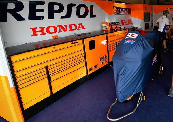 Solo sette giri ai test di Jerez per Marc Marquez. Poi ha dovuto smettere