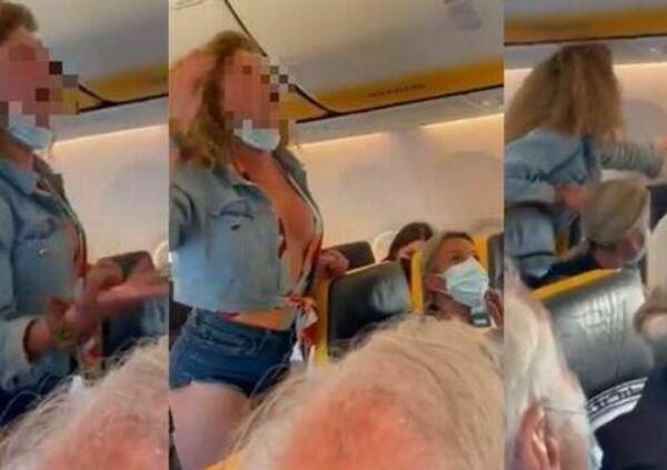 Follia sul volo Ibiza-Bergamo: la passeggera no-mask (denunciata) si difende su Instagram