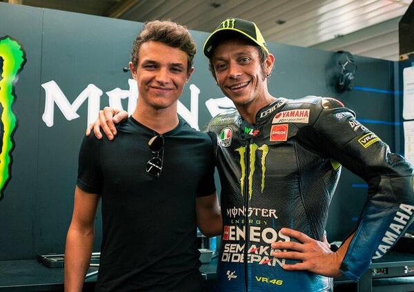 Lando Norris: &quot;Mi ispiro a Valentino Rossi. Un futuro in Mercedes? Ecco cosa ne penso&quot;