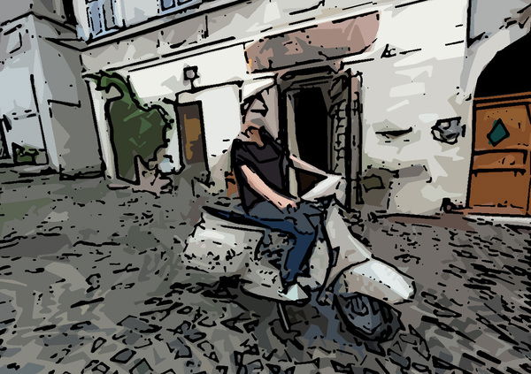 Dalla chef il regalo alla figlia: la Vespa pi&ugrave; Special di tutte. Francobollata!