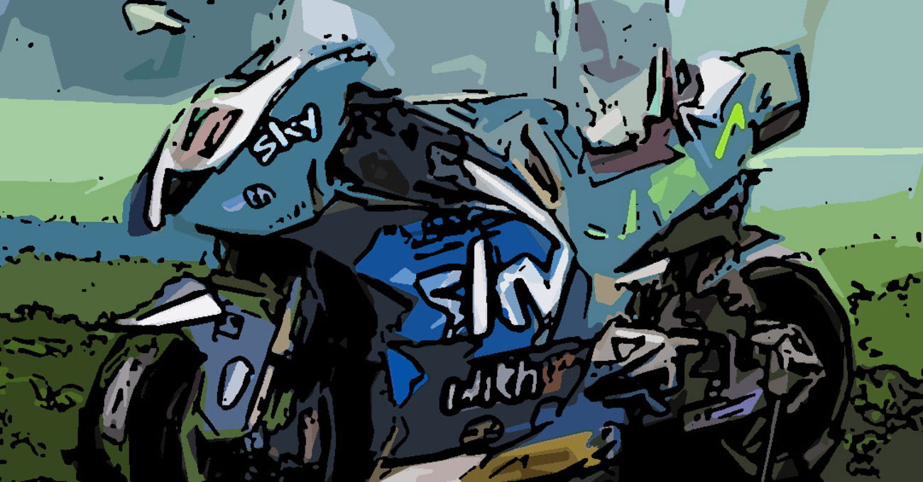 Lo Sky Racing Team VR46 celebra la vittoria degli Azzurri con una livrea speciale