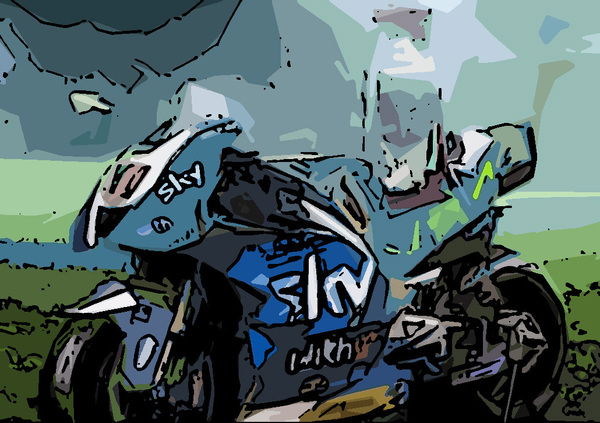 Lo Sky Racing Team VR46 celebra la vittoria degli Azzurri con una livrea speciale