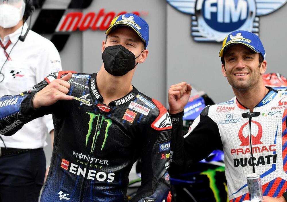 Valentino Rossi docet: Fabio Quartararo e Johann Zarco al lavoro per copiarlo... in salsa francese