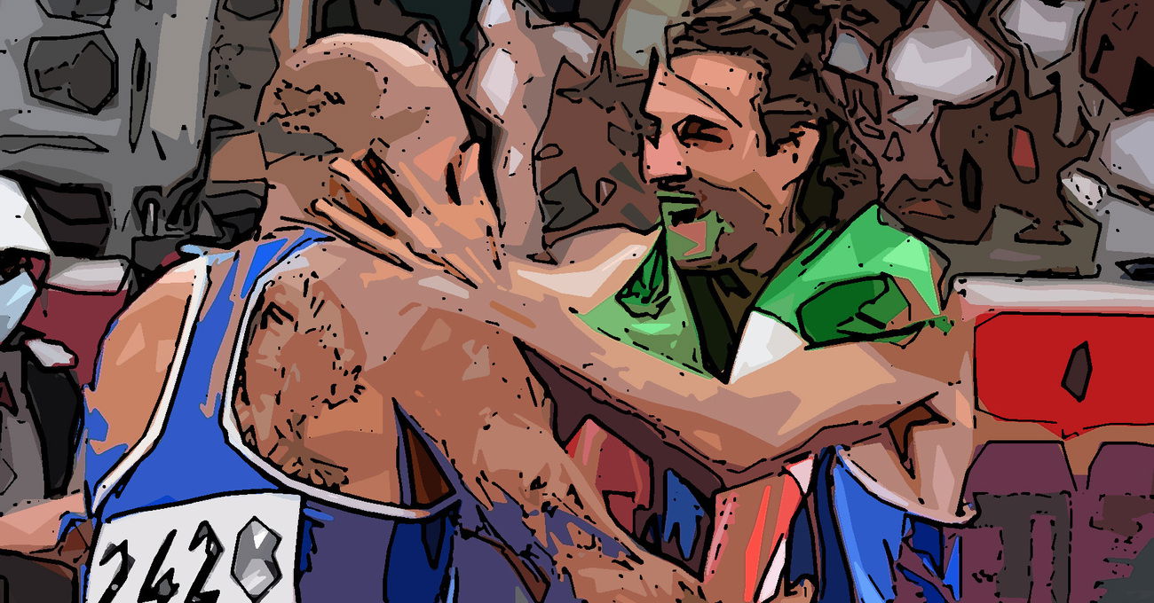 Tamberi guarda il cielo da sdraiato, Jacobs &egrave; come il dio Mercurio. L&#039;atletica leggera &egrave; oro alle Olimpiadi