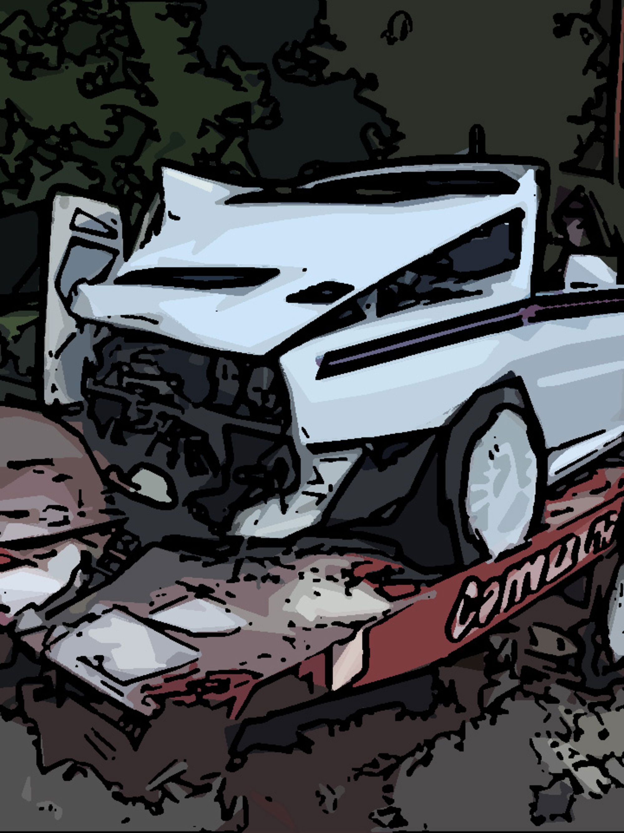 Lancia Delta Integrale HF Martini Albino incidente distrutta 2