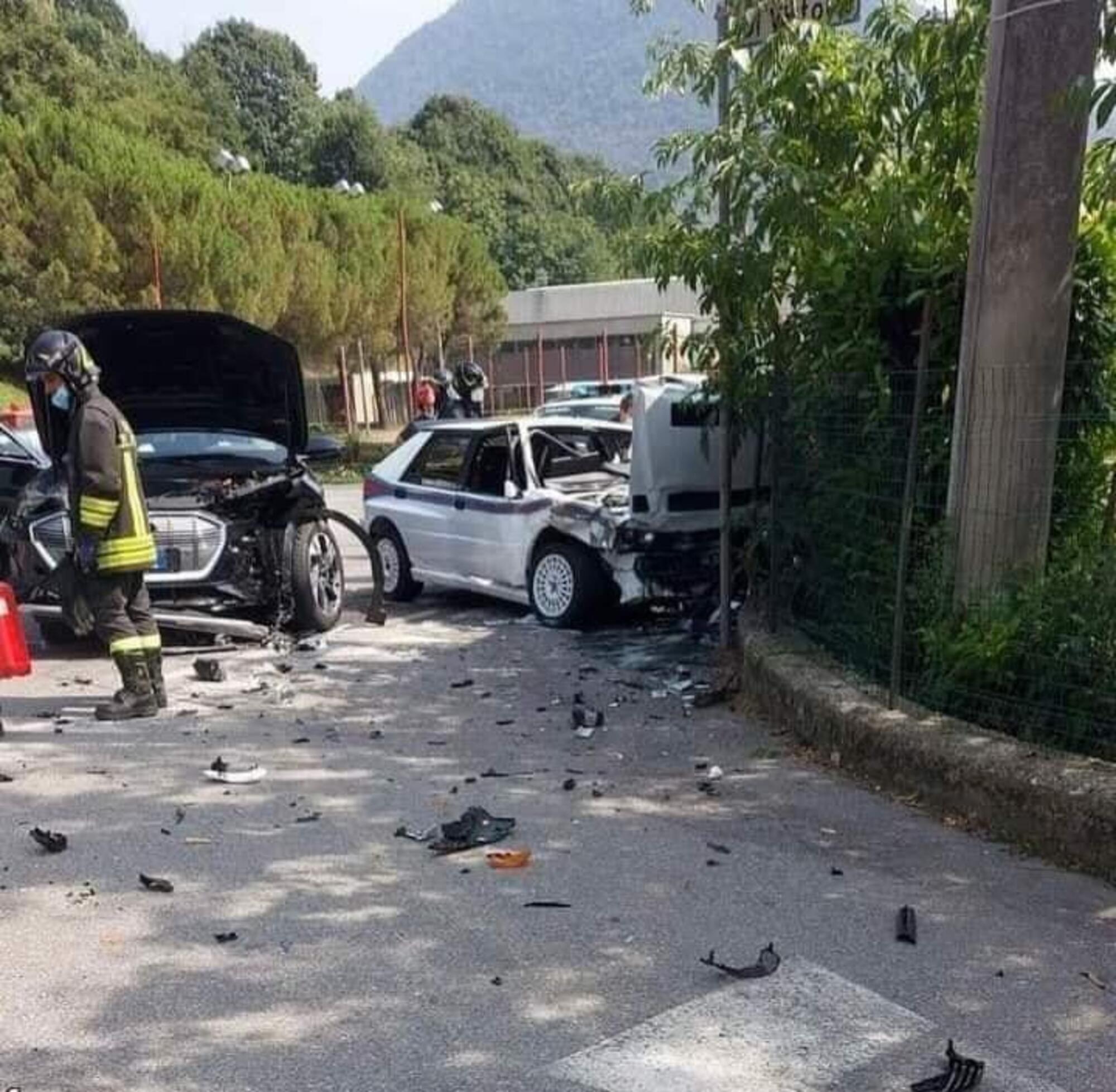 Lancia Delta Integrale HF Martini Albino incidente distrutta 3