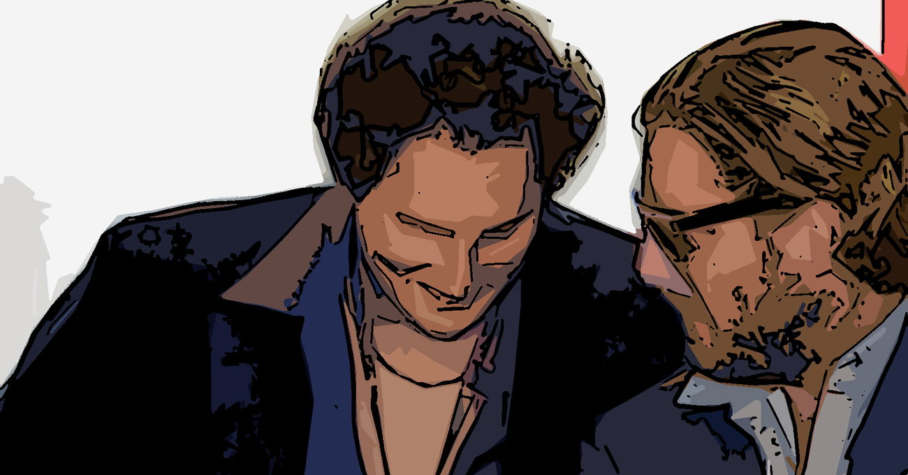 John e Lapo: i fratelli Elkann tra la bandiera della 24 Ore di Le Mans e la non tanto bandiera juventina CR7