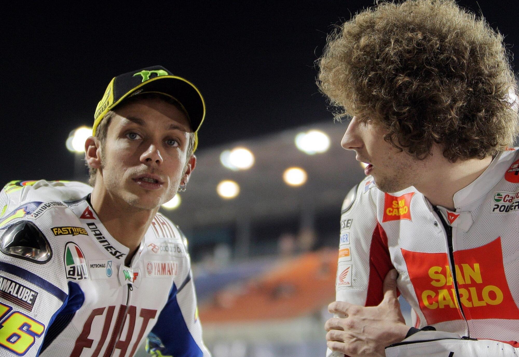 Valentino Rossi e Marco Simoncelli