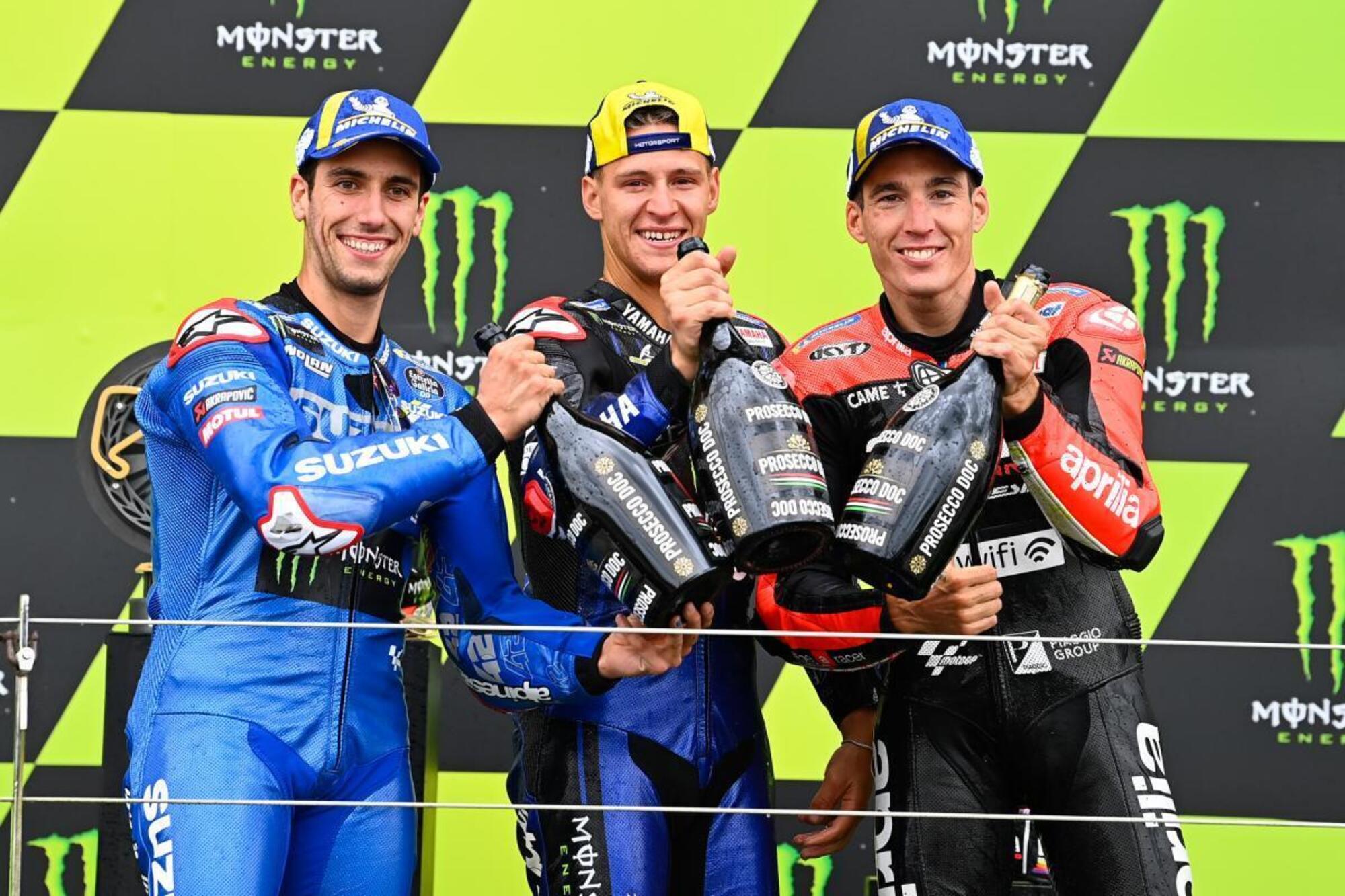 Rins Quartararo Espargaro Silverstone 2021 podium