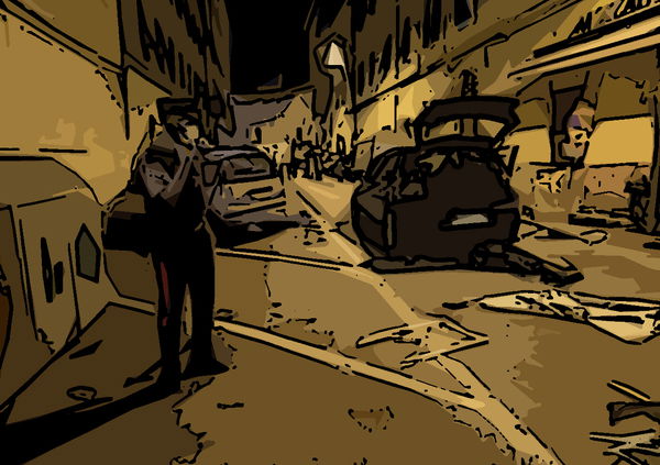 Far West tra auto e moto a Livorno: guerriglia a colpi di pistola e spade (VIDEO)