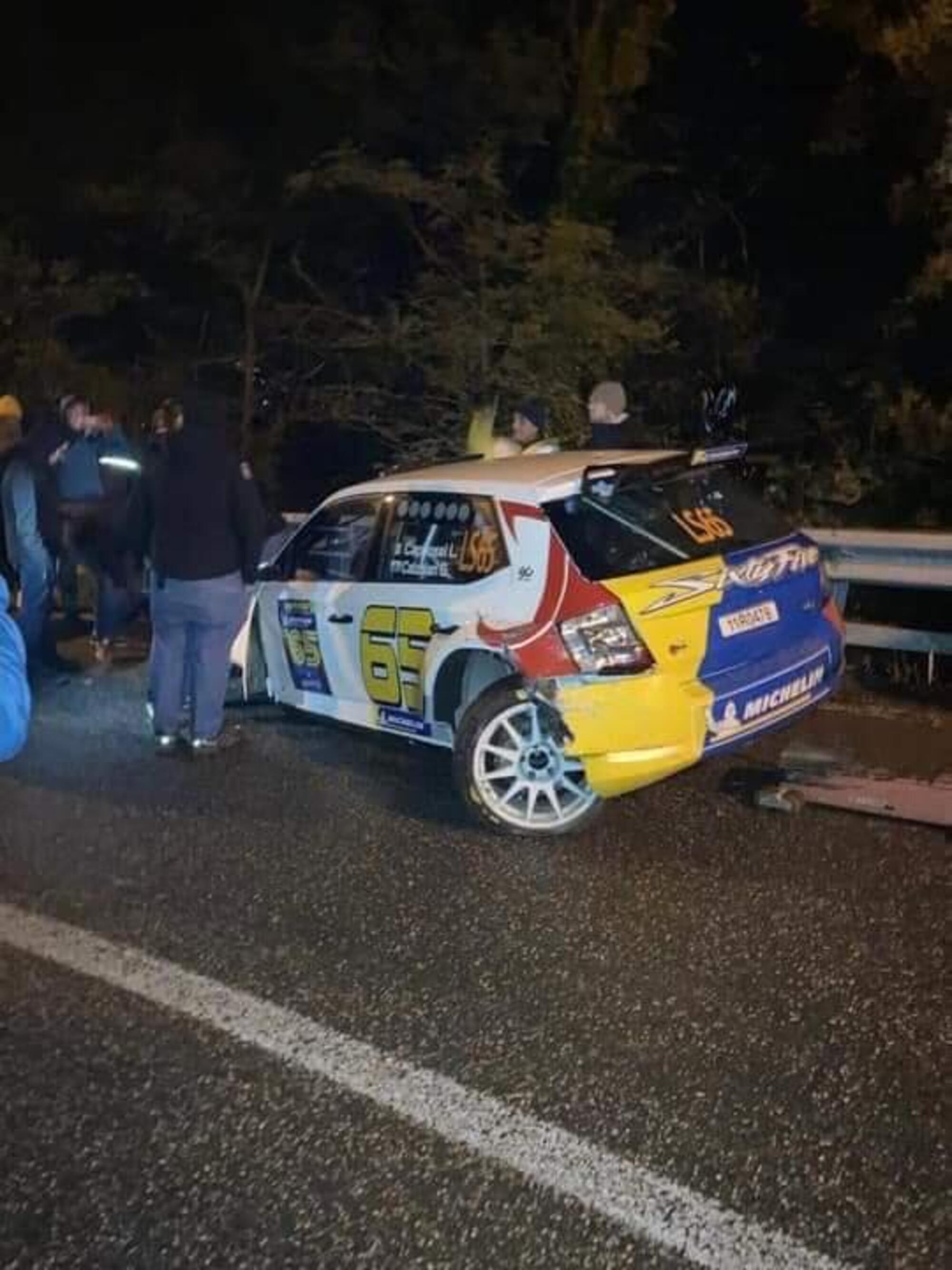 capirossi incidente auto