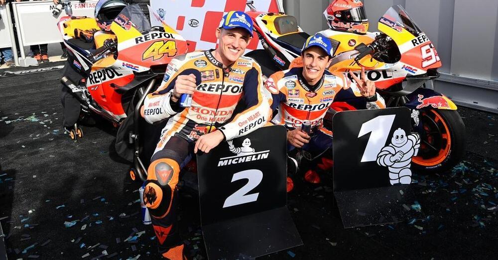 [VIDEO] Marc Marquez e Pol Espargar&ograve; festeggiano la doppietta di Misano cantando Bella Ciao